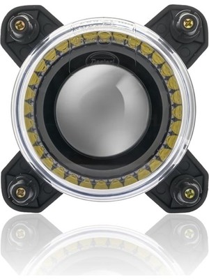 Sanel 12V-24V LED Far Mercekli (Kısa Hüzme) (Gündüz Sürüş Ledli)(Yuvarlak 90*110 Mm)