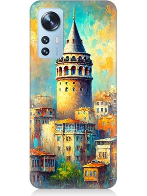 Xiaomi 12 Uyumlu Galata’da Renkli Işıklar  Desenli Silikon Kılıf