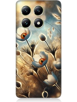 Xiaomi 14T Pro Uyumlu Pamuk Dalları Bahar Ruhu  Desenli Silikon Kılıf