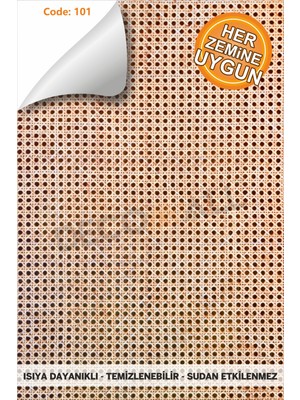 Code 101 Suya Dayanıklı Mutfak Banyo Zemin Mermer Mobilya Fayans Folyo Kaplama (Laminasyonlu)