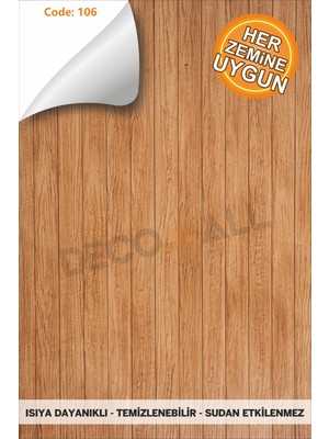 Code 106 Suya Dayanıklı Mutfak Banyo Zemin Mermer Mobilya Fayans Folyo Kaplama (Laminasyonlu)
