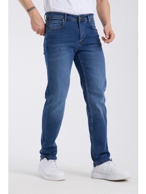 OneZero Erkek Pantolon Mavi Regular Fit Jeans