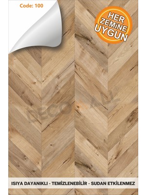 Code 100 Suya Dayanıklı Mutfak Banyo Zemin Mermer Mobilya Fayans Folyo Kaplama (Laminasyonlu)