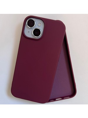 Pirok Store iPhone 15 Uyumlu Lansman LOGOSUZ İçi Kadife Esnek Soft Silikon Kılıf