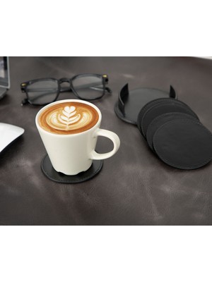 Velnera Divine Cup Deri Bardak Altlığı Seti