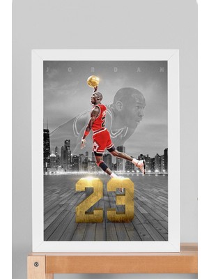 Michael Jordan Çerçeveli Tablo - Basketbol Nba Posteri Tablo