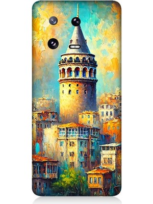 Xiaomi Mi 13 Pro 5g Uyumlu Galata’da Renkli Işıklar  Desenli Silikon Kılıf