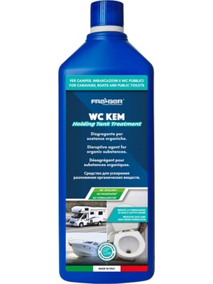 Fra-Ber Wc Kem Taşınabilir Tuvaletler, Karavanlar ve Tekneler Için Gider Temizleyici ve  Açıcı– 1 Lt
