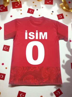 Bite Nose Isme Özel Yazdırmalı Türkiye Milli Takım Halı Saha Forması Yetişkin