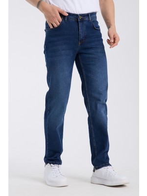 OneZero Erkek Pantolon Mavi Regular Fit Jeans