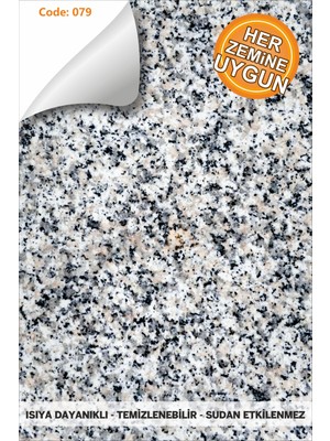 Code 79 Suya Dayanıklı Mutfak Banyo Zemin Mermer Mobilya Fayans Folyo Kaplama (Laminasyonlu)