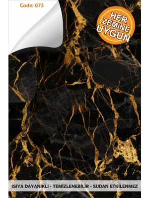 Code 73 Suya Dayanıklı Mutfak Banyo Zemin Mermer Mobilya Fayans Folyo Kaplama (Laminasyonlu)
