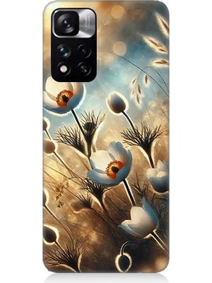 Xiaomi Redmi Note 11 Pro Uyumlu Pamuk Dalları Bahar Ruhu  Desenli Silikon Kılıf