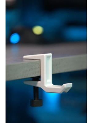 Kulaklık Askısı Masa Tipi Kanca | Ayarlanabilir Aparat | Siyah Beyaz Renk | Gaming Stand Askı