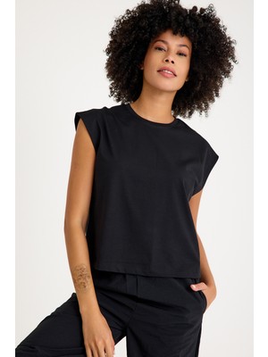 Scorp Savage Kadın Spor Tişört Siyah