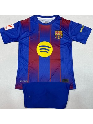 Lamine Yamal Barcelona Şortlu Takım Çocuk Forması
