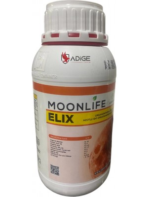 Moonlife Elix Azotlu Sıvı Organomineral Gübre Humik Fulvik Asit ve Amino Asit 500 cc