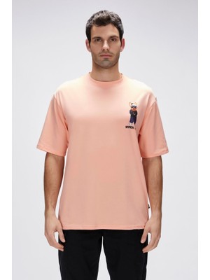 Bad Bear Hyper Pembe Erkek Baskılı Tişört