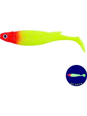 Silikon Balık - 10g 100mm - Fishack PredatorX - UV Boyalı - Solar