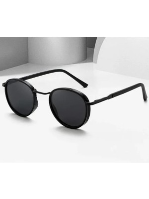 Ceymstech_mizho_yeni Yuvarlak Tasarım Titanyum Gövde Yüksek Kaliteli Polarize UV400 Güneş Gözlüğü