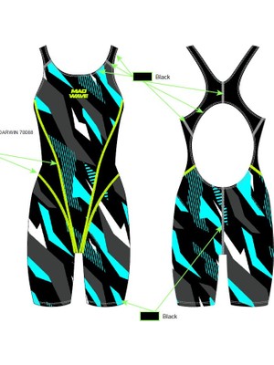 Mad Wave Kadın Mayo Antichlor Kneeskin Pbt J1