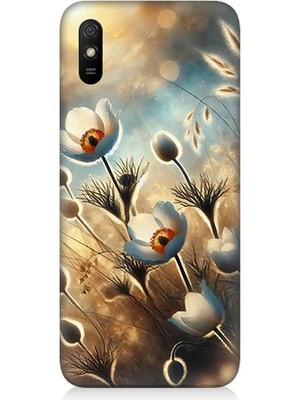 Xiaomi Redmi 9A Uyumlu Pamuk Dalları Bahar Ruhu  Desenli Silikon Kılıf