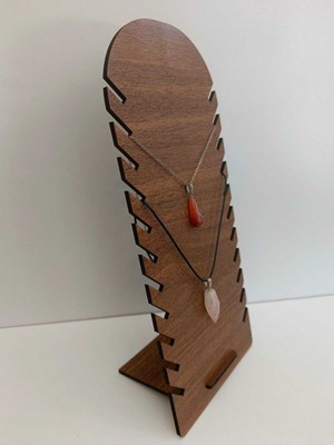 Ahşap Mdf Takı Rafı | 14X30 cm | Beyaz ve Ceviz Renk Seçenekleri