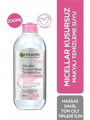 Kusursuz Makyaj Temizleme Suyu 200ML - Makyaj ve Cilt Bakımı Için