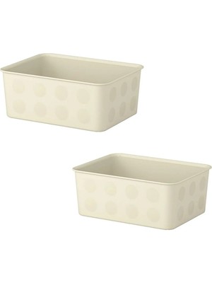 Bej Çekmece Içi Düzenleyici Kutu Seti 20X25X10 Cm, Makyaj ve Takı Organizer, 2'li