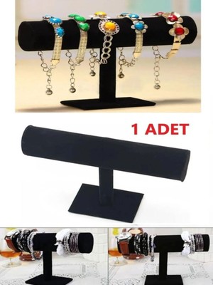 Siyah Bileklik ve Saat Standı, Şık ve Kullanışlı Aksesuar Düzenleyici