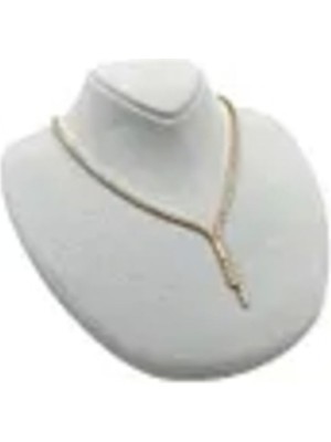 Gri Süet Takı Sergileme Mankeni, 20/18 Cm, Şık ve Kullanışlı Aksesuar Sergileme Ürünü