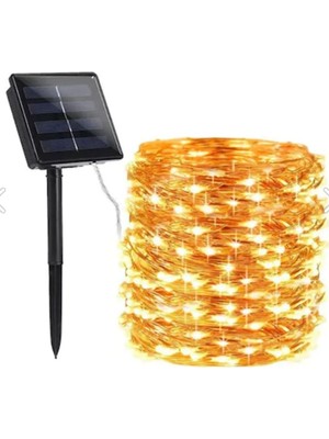 100 LED Güneş Enerjili Peri Işık Seti, Bahçe ve Iç Mekan Dekorasyonu