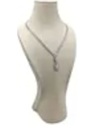Krem Renkli 33CM Takı Sergileme Mankeni, Adonis Model, Sardunya Kumaş