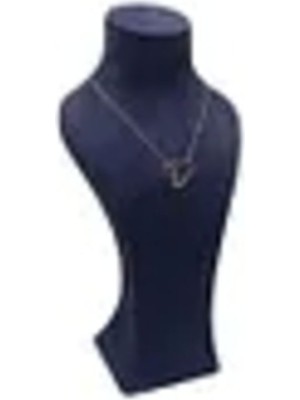 Lüx 28CM Sardunya Kumaş Takı Sergileme Mankeni, Lacivert Renk