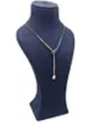 Lüx 37 cm Sardunya Kumaş Takı Sergileme Mankeni, Şık ve Dayanıklı Tasarım