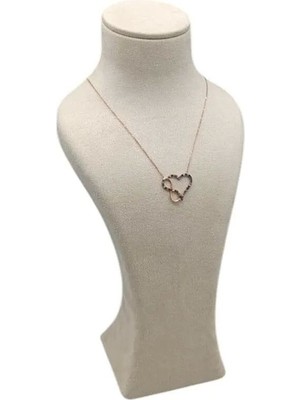 Kumaş Takı Sergileme Mankeni, Krem Renk, 28CM, Şık ve Kullanışlı Tasarım