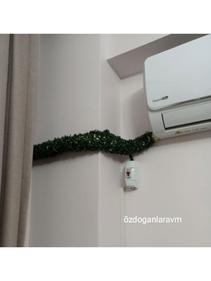 7 Metre Klima ve Gaz Borusu Gizleme ve Saklama, Yeşil Yapay Bitki ile Şık Çözüm