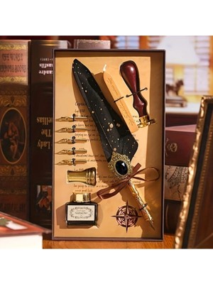 Mr Tüylü Divit Hokka Set Dolma Kalem Kaligrafi Kalemi Ofis,sevgili,öğretmenler Günü,yılbaşı Hediye