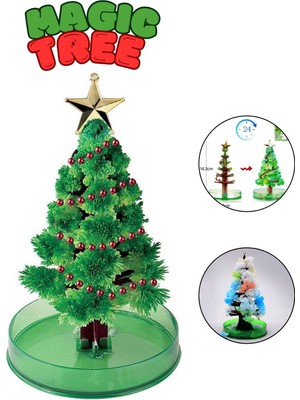 Canlı Yeşil Dekoratif Yılbaşı Ağacı, 24 Saatte Canlanan Sihirli Çam