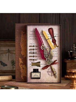 Mr Tüylü Divit Hokka Set Dolma Kalem Kaligrafi Kalemi Ofis,sevgili,öğretmenler Günü,yılbaşı Hediye