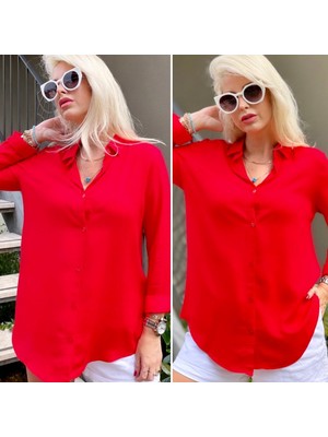 Ahes Shopping Dokuma Viskon Kumaş Efsane Gömlek