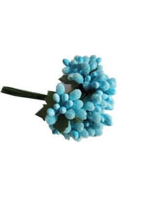 Mavi Renkli Yapay Çiçek Demet, Şık ve Doğal Görüntü, Dekoratif Parça
