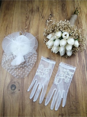 Çok Renkli Yapay Çiçek Nikah Takımı ve Gelin Buketi Seti