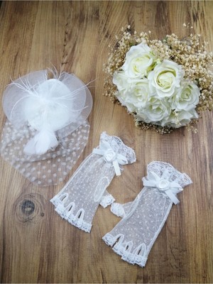 Çok Renkli Yapay Çiçekli Gelin Takımı ve Buket Seti, Vualet Konsepti