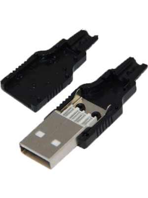 Powermaster USB A Erkek Lehimlenebilir Model Soket (IC-264A)