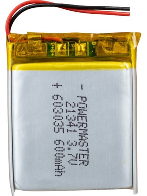 Powermaster 603035 3.7 Volt 600 Mah Lityum Polimer Pil