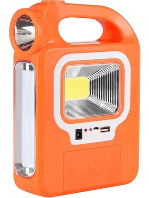 Powermaster HB-6399A Cob Ledli Solarlı 3 Kademeli Işıldak Fener (Ampül Dahil) (Om-20)