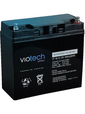 Vıotech 12V 9 Ah Kuru Tip Akü