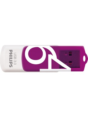 Phılıps FM64FD00B/00 64GB Usb3.0 Mor/beyaz USB Bellek