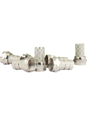 F Konnektör RG58 Mini Kablo Için Ince 100'LÜ Paket Powermaster